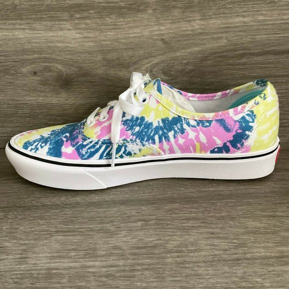Vans Comfycush Authentic Tie-Dye Orchid White Multicolor Women's NWT - Picture 6 of 9